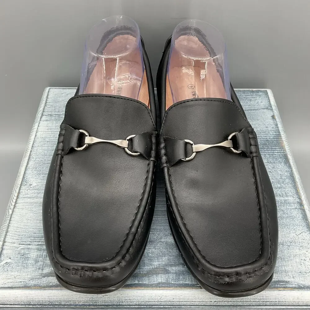 NEW Bruno Marc Men’s Slip on Loafers Black Size 8